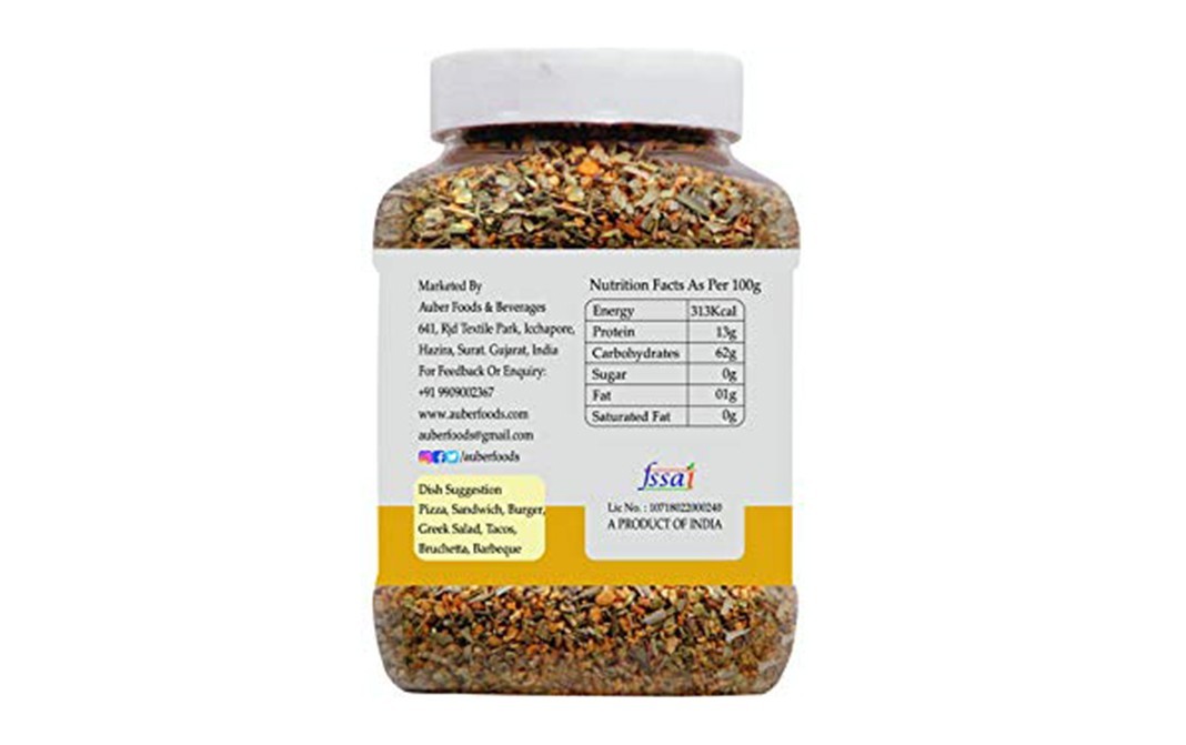 Auber Oregano Spice Mix    Plastic Jar  290 grams
